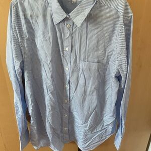 Equipment Light Blue Striped Men's Shirt